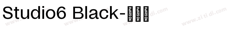 Studio6 Black字体转换